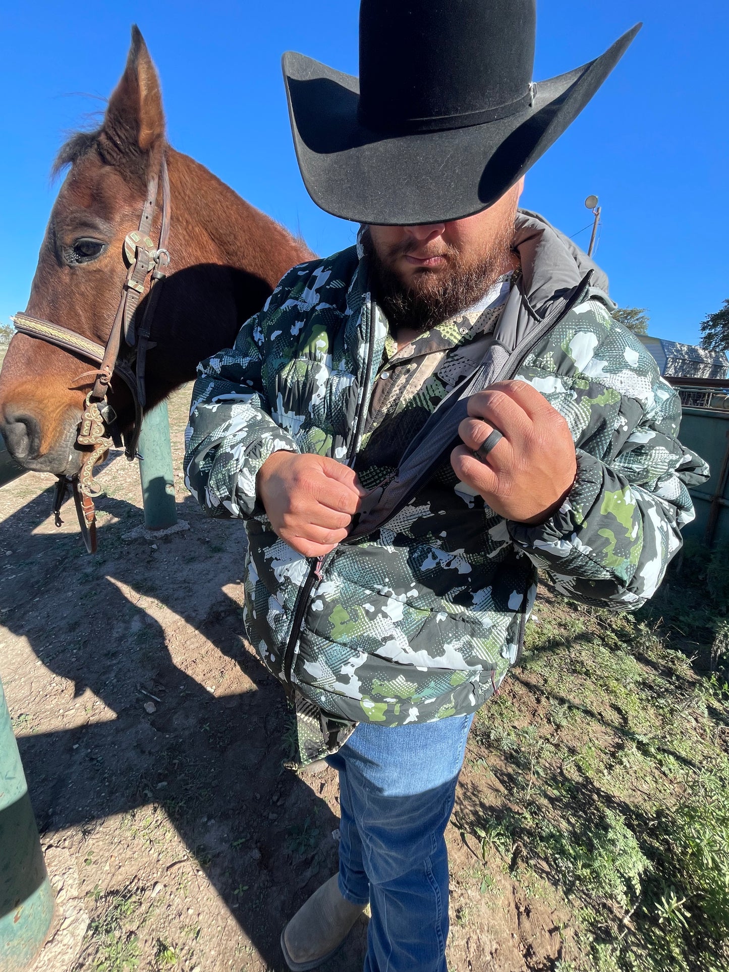 Late Season Hill Country Oak Down Jacket